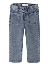 Lil' Atelier Mini Nadie wide jeans Medium Blue Denim