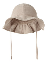 Lil' Atelier Baby Folly zonnehoedje Oxford Tan