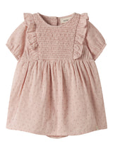 Lil' Atelier Baby Dembe jurk Peach Whip