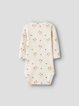 Lil' Atelier Baby Flayo Sig romper Coconut Milk FLOWER YELLOW