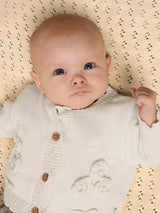 Lil' Atelier Baby Dola vest Coconut Milk
