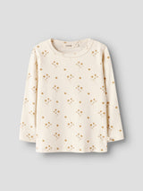 Lil' Atelier Mini Layo Sig shirt Coconut Milk FLOWER YELLOW