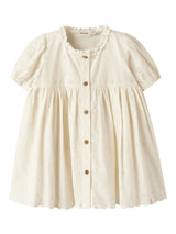 Lil' Atelier Mini Flores jurk Coconut Milk
