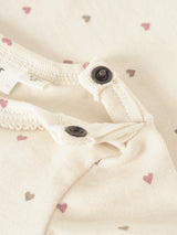 Lil' Atelier Baby Lalo Tig romper Turtledove HEART
