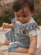 Lil' Atelier Baby Funda loose dnm shortall Medium Blue Denim