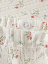 Lil' Atelier Baby Rachello loose shorts Coconut Milk STRAWBERRY