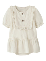 Lil' Atelier Baby Hosa ss loose body dress Coconut Milk