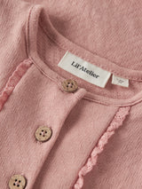Lil' Atelier Baby Halina ss body Rose Tan