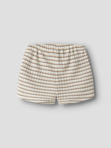 Lil' Atelier Baby Haldur loose shorts Coconut Milk COCA MOCHA