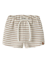 Lil' Atelier Baby Haldur loose shorts Coconut Milk COCA MOCHA