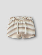 Lil' Atelier Baby Haldur loose shorts Coconut Milk COCA MOCHA