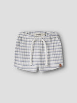 Lil' Atelier Baby Haldur loose shorts Coconut Milk DUSTY BLUE