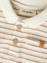 Lil' Atelier Baby Haldur ss slim body Coconut Milk COCA MOCHA