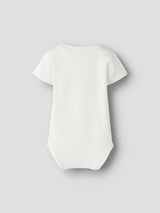 Lil' Atelier Baby Dolan short sleeve romper Coconut Milk