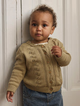 Lil' Atelier Baby Leou ls knit cardigan Twill