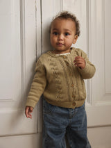 Lil' Atelier Baby Leou ls knit cardigan Twill