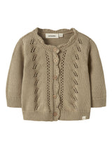 Lil' Atelier Baby Leou ls knit cardigan Twill