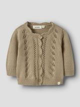 Lil' Atelier Baby Leou ls knit cardigan Twill