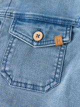 Lil' Atelier Mini Deva loose denim jacket Medium Blue Denim