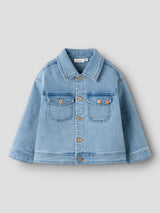 Lil' Atelier Mini Deva loose denim jacket Medium Blue Denim