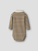 Lil' Atelier Baby Limia ls polo body Kangaroo TURTLEDOVE