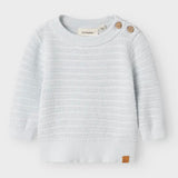 Lil' Atelier Baby Frejo knit trui Ancient Water