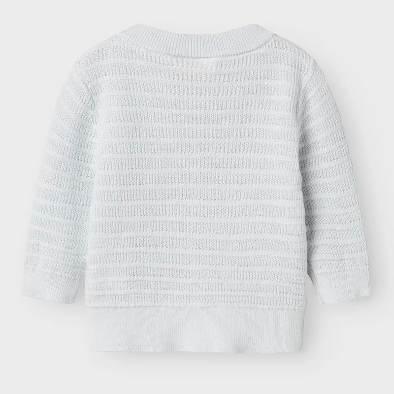 Lil' Atelier Baby Frejo knit trui Ancient Water
