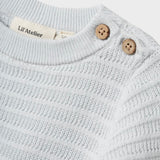 Lil' Atelier Baby Frejo knit trui Ancient Water