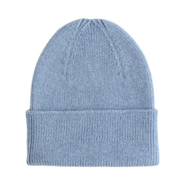 Hvid beanie Fonzie Newborn light blue