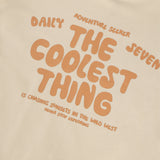 Daily Seven T-shirt Print Sandshell
