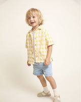 Búho denim bermuda denim bleach