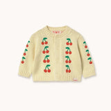 Tinycottons mini cherries knitted baby cardigan