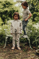 Baje Studio Quint cargo pants blue steel