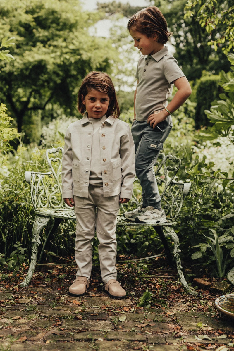 Baje Studio Quint cargo pants blue steel