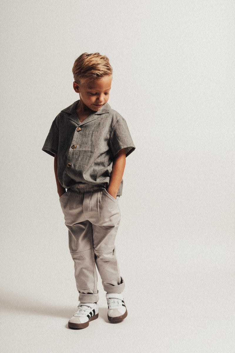 Baje Studio Quint cargo pants blue steel