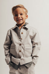 Baje Studio Ameix cargo jacket blue steel