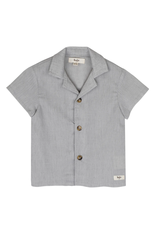 Baje Studio Buce shortsleeve blouse blue steel