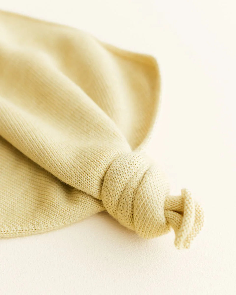 Hvid Teddy Tokki knuffeldoek light yellow