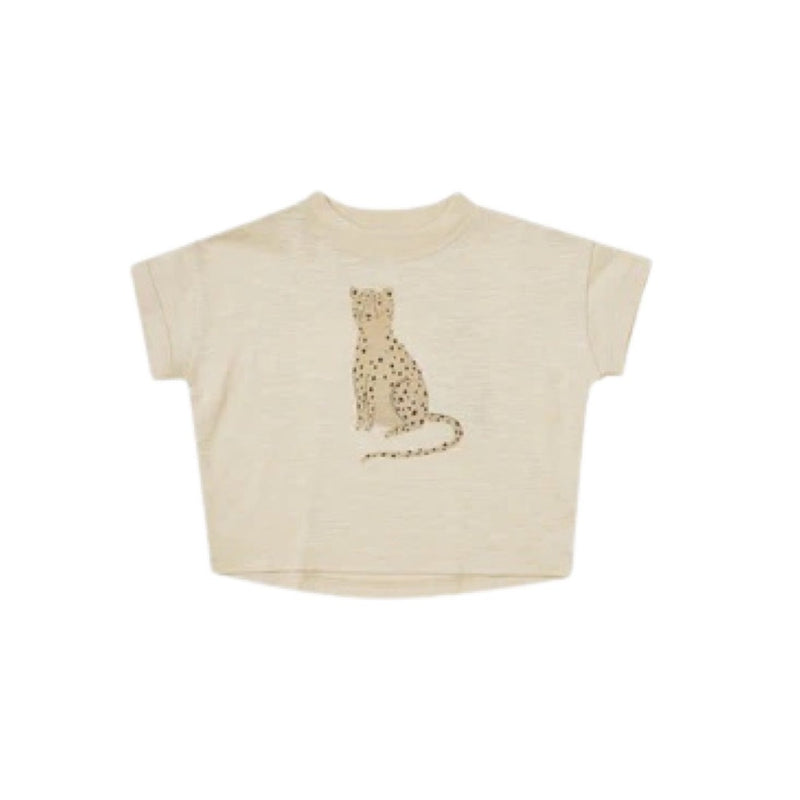 Rylee + Cru boxy T-shirt leopard