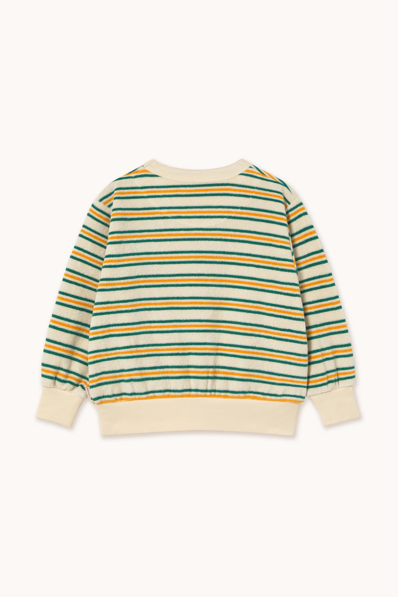 Tinycottons stripes multicolor sweatshirt light cream