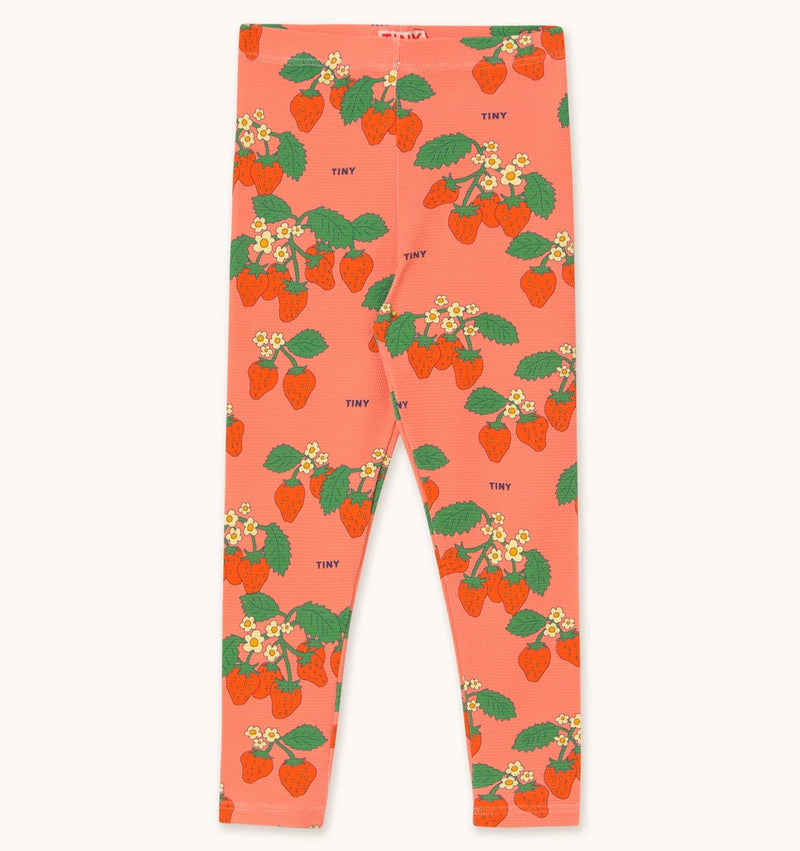 Tinycottons strawberries legging dark pink