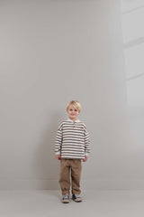 Jenest James ls tshirt brown grey melange