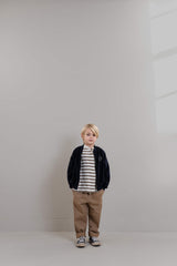 Jenest James ls tshirt brown grey melange