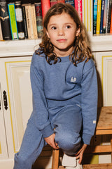 Labo de Colores Lior trui Blue denim melange