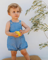 Búho baby denim linnen jumpsuit washed denim