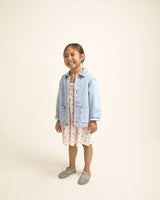 Búho denim jacket denim bleach