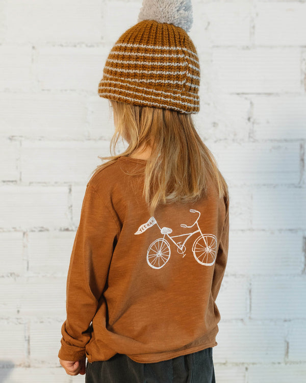 Búho bike shirt toffee