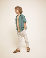 Búho linen stripes pants unico