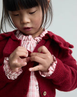 Búho girly cardigan cherry