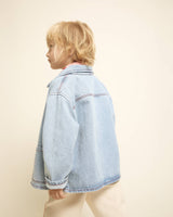 Búho denim jacket denim bleach
